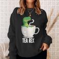 Tea Rex Tearex X Dinosaur Tea Dinosaur Dino Sweatshirt Geschenke für Sie