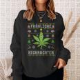 Ugly Christmas Frohe Highnachten Marihuana Weed Geschenk Sweatshirt Geschenke für Sie