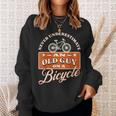 Never Underestimate An Old Man On A Bicycle Witty Cycling Sweatshirt Gifts for Her