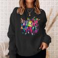 Urban Hip Hop Dancing Novelty Graffiti Graphic Sweatshirt Gifts for Her