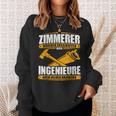 Zimmermann With Zimmermann Text Zimmererer Weil Ingenieure Auch Helden Brauchen Sweatshirt Geschenke für Sie