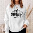 Cool Stubai Tal Statt Dubai Ski Mountains Piste Après-Ski Sweatshirt Geschenke für Sie