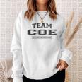 Damen Team Coe Stolzer Familiennachname Nachname Geschenk Mit-Ausschnitt Sweatshirt Geschenke für Sie