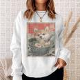 Shiba Inu Ramen Japanese Kawaii Shiba Dog Anime Sweatshirt Gifts for Her