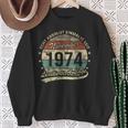 50Th Birthday Real Absolut Einmalig Seit November 1974 Sweatshirt Geschenke für alte Frauen