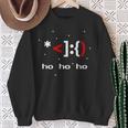 Ascii Santa Claus Face Coder 8Bit Retro Xmas Sweatshirt Geschenke für alte Frauen