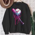 Baseball Bat For Boys Baseball Sprinkle Drip For Men Sweatshirt Gifts for Old Women