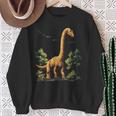 Brachiosaurus Dinosaur Motif Illustration Brachiosaurus Sweatshirt Geschenke für alte Frauen