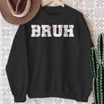 Bruh Meme Baseball Brother Son Boys Sweatshirt Gifts for Old Women