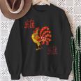 Chinese Zodiac Rooster Year Of The Rooster Lunar New Year Sweatshirt Gifts for Old Women