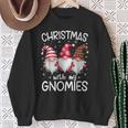 Christmas With My Gnomies Xmas Family Gnome Winter Holiday Sweatshirt Gifts for Old Women