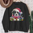 Christmas Hat Border Collie Border Collies Sweatshirt Geschenke für alte Frauen