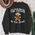 Christmas Pregnancy Man Behind Cookie Oven Xmas Husband Men Sweatshirt Gifts for Old Women
