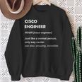 Cisco Engineer Sweatshirt Geschenke für alte Frauen