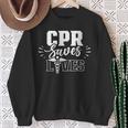 Cpr Rettet Leben Paramedic Emergency Paramedic Profession Sweatshirt Geschenke für alte Frauen