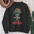 Cute But Psycho Elf Lustiges Elfenoutfit Für Elfenfans Sweatshirt Geschenke für alte Frauen