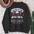 Damen Akkordeon Musiker Das Ist So Ein Ziehharmonika Ding Sweatshirt Geschenke für alte Frauen