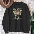 Damen Das Ist Ein Rudolf Ding Lustiges Familie Rudolf Mit-Ausschnitt Sweatshirt Geschenke für alte Frauen