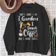 Damen Das Ist Was Ich Mache Ich Lese Bücher Ich Trinke Kaffee Ich Weiß Ding Mit-Ausschnitt Sweatshirt Geschenke für alte Frauen