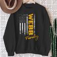 Damen Usa Webb Familienname Webb Nachname Webb Mit-Ausschnitt Sweatshirt Geschenke für alte Frauen