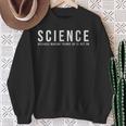 Damen Wissenschaft Weil Es Nicht In Ordnung Ist Dinge Zu Erfinden Mit-Ausschnitt Sweatshirt Geschenke für alte Frauen