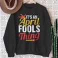 Das Ist Ein Aprilscherz Ding Sarkastisch Witz April Sweatshirt Geschenke für alte Frauen