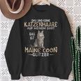 Das Sind Keine Katzenhaare Das Ist Maine Coon Glitter Sweatshirt Geschenke für alte Frauen