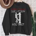 Der Mit Dem Holz Tanzt Martial Arts Training Wing Tsun Sweatshirt Geschenke für alte Frauen