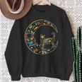 Dia De Los Muertos Chat Lune Sweater e Cadeaux pour les femmes âgées