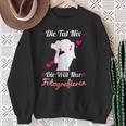 Die Tut Nix Die Will Nur Photography Camera Photographer Sweatshirt Geschenke für alte Frauen