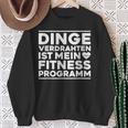 Dingeerdrahtten Ist Mein Fitnessprogramm Elektroniker German Sweatshirt Geschenke für alte Frauen