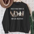 Eines Dieser Dinge Ist Nicht Wie Die Lustige Neuheit Otter Mit-Ausschnitt Sweatshirt Geschenke für alte Frauen