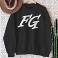 Fg Initials First Name F Surname G All Names With F Sweatshirt Geschenke für alte Frauen