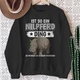 Flusspferd Sachen Ist So Ein Nilpferd Ding Nilpferd Sweatshirt Geschenke für alte Frauen