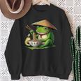 Frog Eating Ramen Kawaii Japanese Noodles Sweatshirt Gifts for Old Women