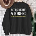 Fun Bitte Nicht Stören Ich Bin Gestört Enug Dumme Bitte Nicht Stören Ich Bin Gestört Sweatshirt Geschenke für alte Frauen