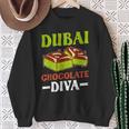 Dubai Chocolate Slogan Sweatshirt Geschenke für alte Frauen