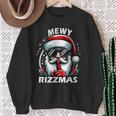 Mewy Rizzmas Santa Mewing Rizz Christmas Santa Sweatshirt Gifts for Old Women