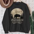 Hunter Wild Boar Keiler Wildsau Slogan Idea Sweatshirt Geschenke für alte Frauen