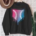 Ice Cream Home Plate Baseball Drip Sweatshirt Gifts for Old Women