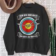 Ich Bin Nur Hier Bogenschütze Arrow Und Bogen Archery Sweatshirt Geschenke für alte Frauen