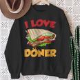 Ich Liebe Döner Kebab Fleisch Döner Sweatshirt Geschenke für alte Frauen