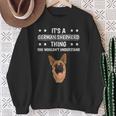 Ist So Ein Deutscher Schäferhund Ding Spruch Hundehalter Sweatshirt Geschenke für alte Frauen