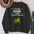 Ist So Ein Leguan Ding Lustiger Spruch Leguane Sweatshirt Geschenke für alte Frauen