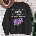 Ist So Ein Nilpferd Ding Lustiger Spruch Nilpferde Sweatshirt Geschenke für alte Frauen