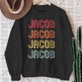 Jacob Geschenk Nachname Lustig Retrointage 80Er Jahre Geburtstagstreffen Sweatshirt Geschenke für alte Frauen