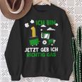 Jetzt Geb Ich Richtig Gas 1St Birthday Boy Tractor S Sweatshirt Geschenke für alte Frauen