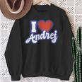 I Love Andrej Sweatshirt Geschenke für alte Frauen