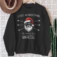 Lustiges Weihnachtsmann Waren Alle Unartig Christmas Sweatshirt Geschenke für alte Frauen