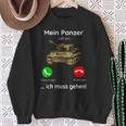 Mein Panzer Ruft An Ich Muss Gehen Sweatshirt Geschenke für alte Frauen